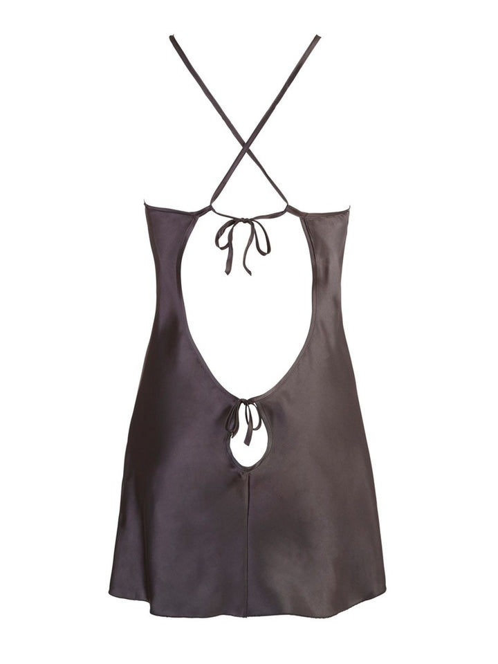 Satin Chemise Black