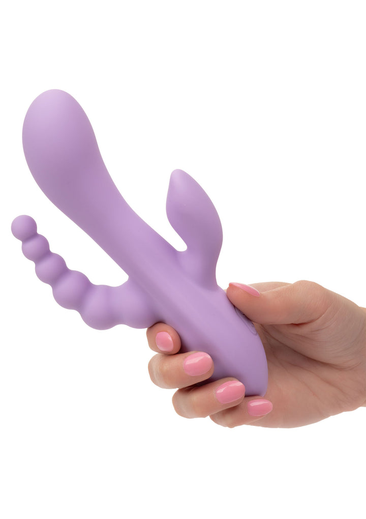 CalExotics Flex Bend & Hold Triple Rumbler Vibrator Paars - productfoto 7 | SIN&LACE