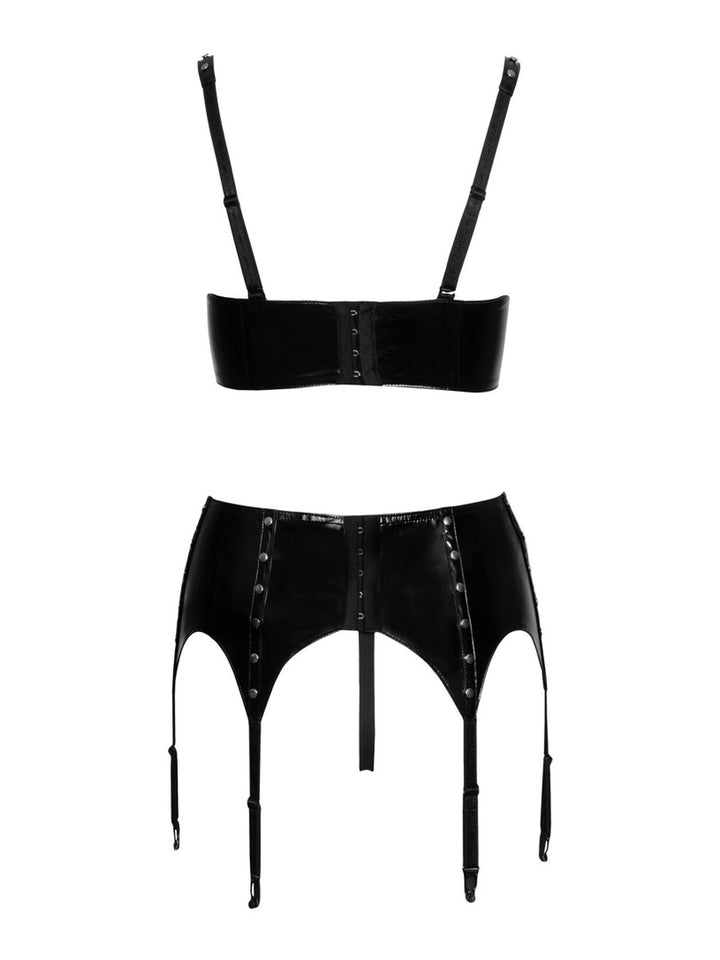 Vinyl Shelf Bra Set