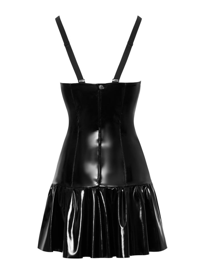 Vinyl dress flared
