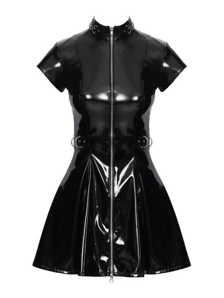 Vinyl Dress flared S