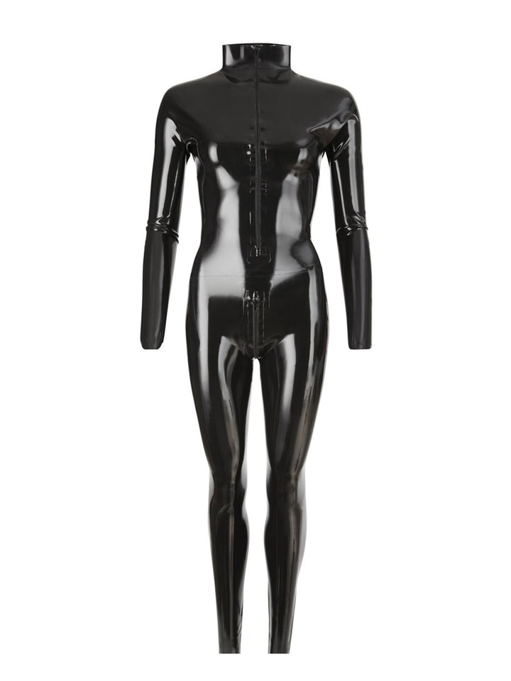 Latex Catsuit Zwart