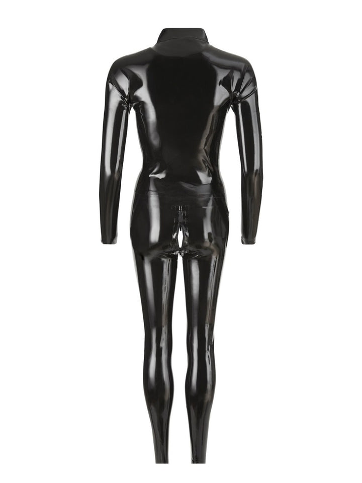 Latex Catsuit Zwart