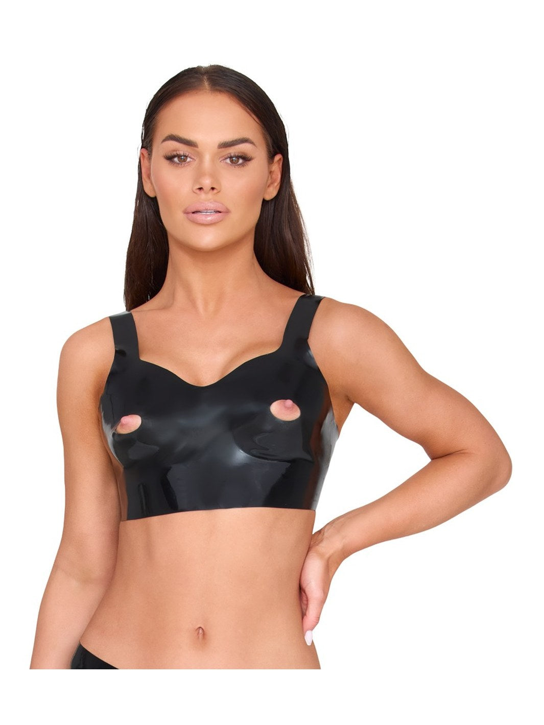 Latex Top black