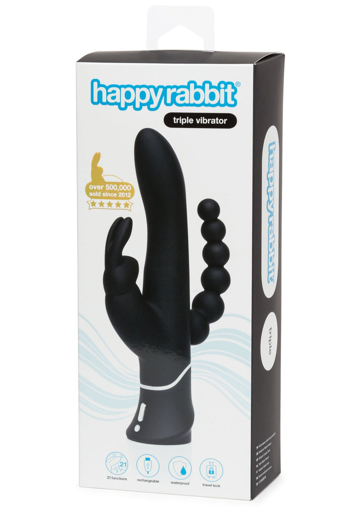 Happy Rabbit Triple Curve Rabbit | Grote vibrator - Happy Rabbit | SIN&LACE