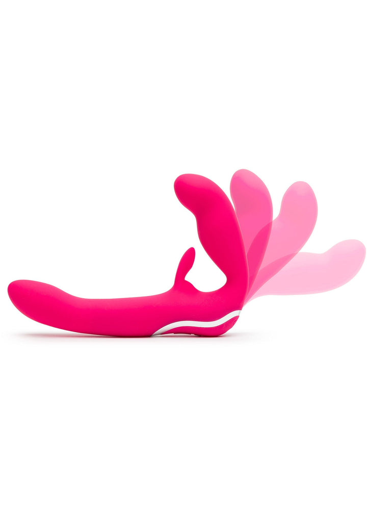 Vibrating Strapless Strap On - Roze - afbeelding 5