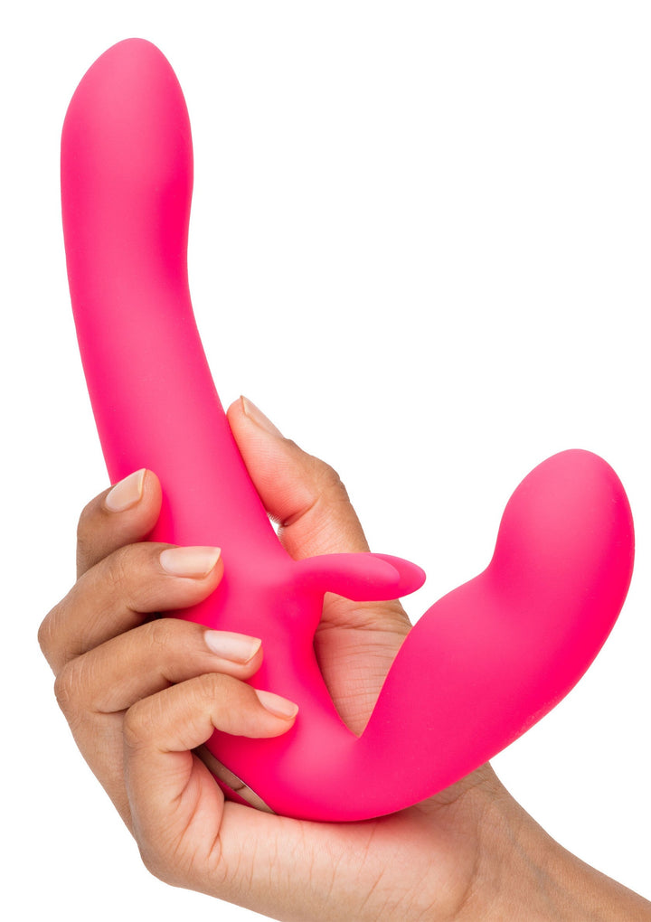 Vibrating Strapless Strap On - Roze - afbeelding 6