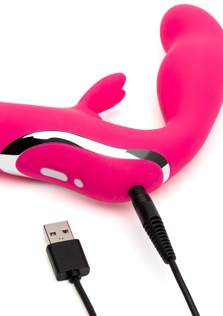 Vibrating Strapless Strap On - Roze - afbeelding 7