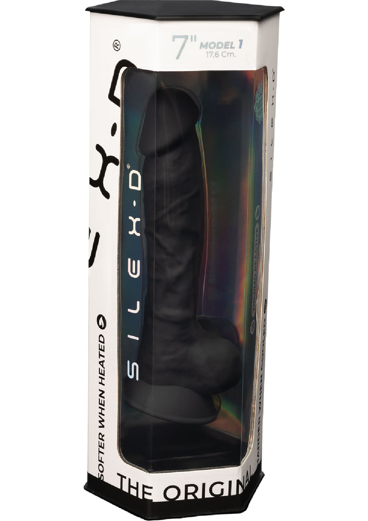 Dildo Model 7 inch - Zwart - afbeelding 2
