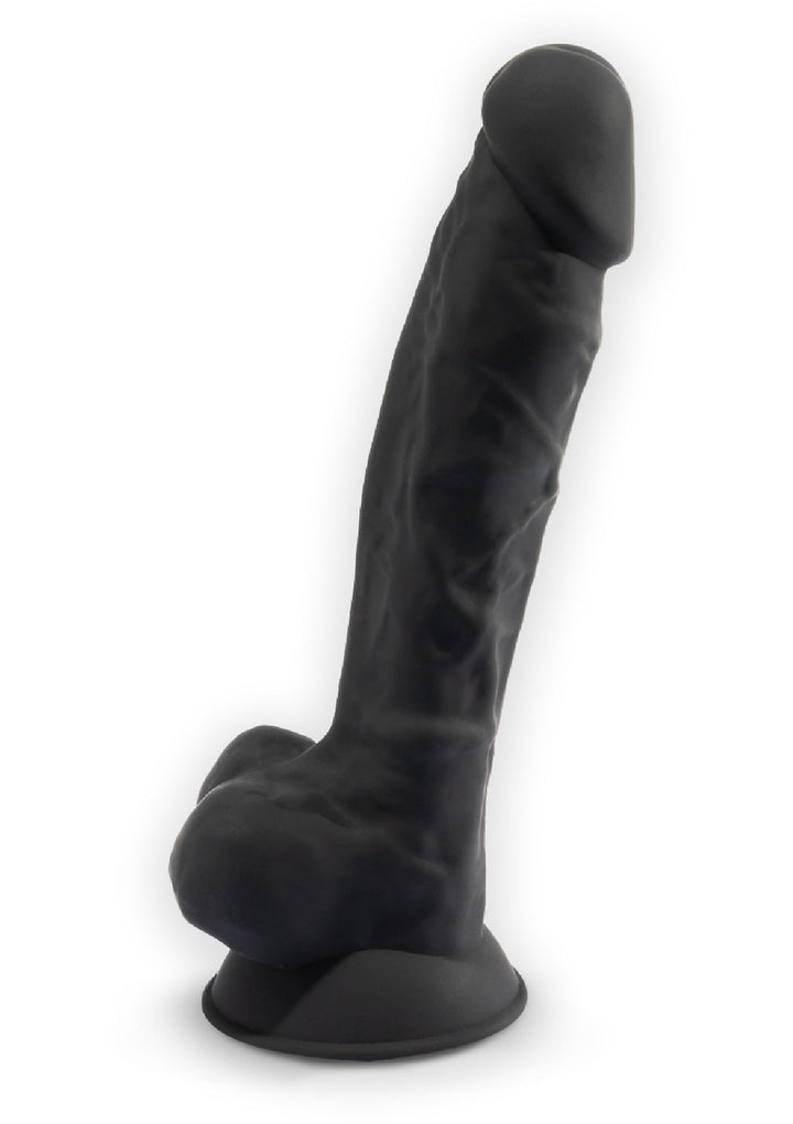 Dildo Model 7 inch - Zwart - afbeelding 4