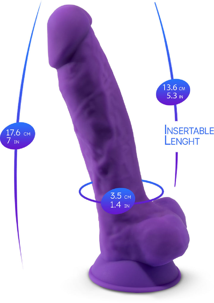 Dildo Model 7 inch - Paars - afbeelding 21