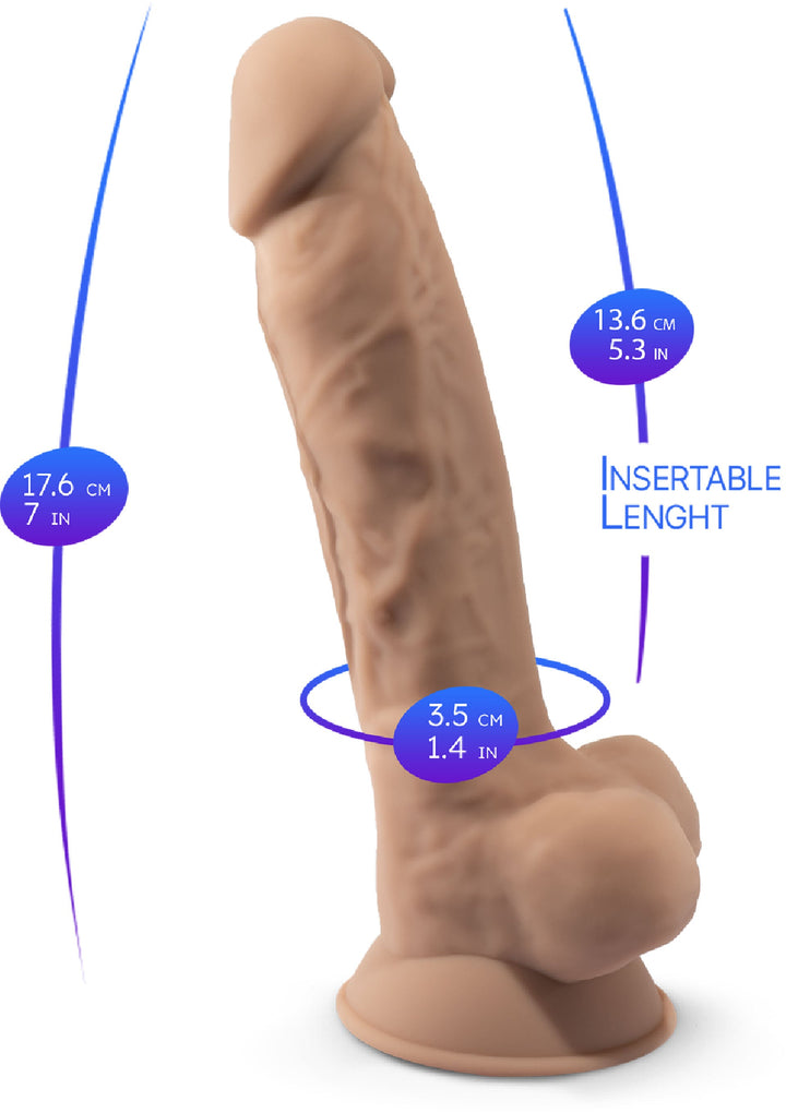 Dildo Model 7 inch - Huidskleur - afbeelding 29