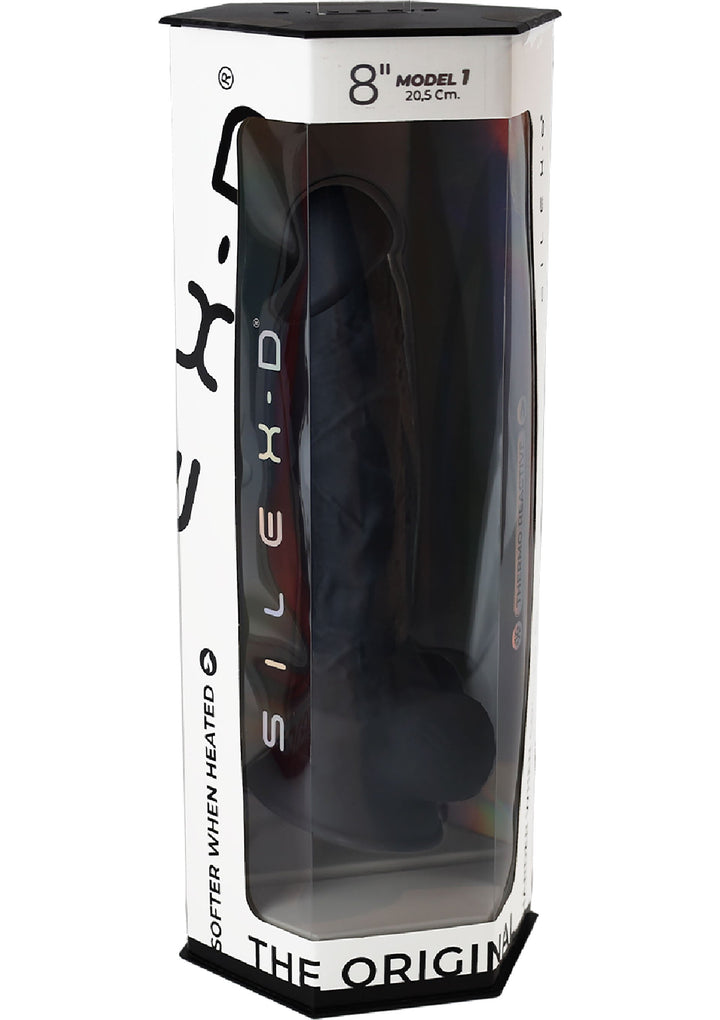 Dildo Model 8 inch - Zwart - afbeelding 2