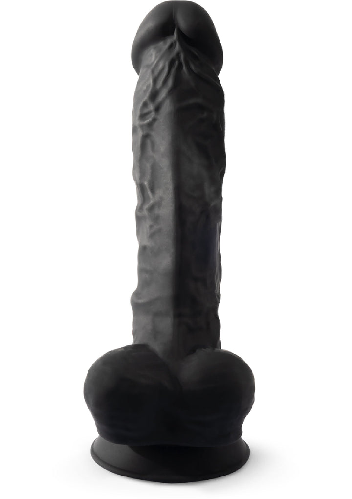 Dildo Model 8 inch - Zwart - afbeelding 4
