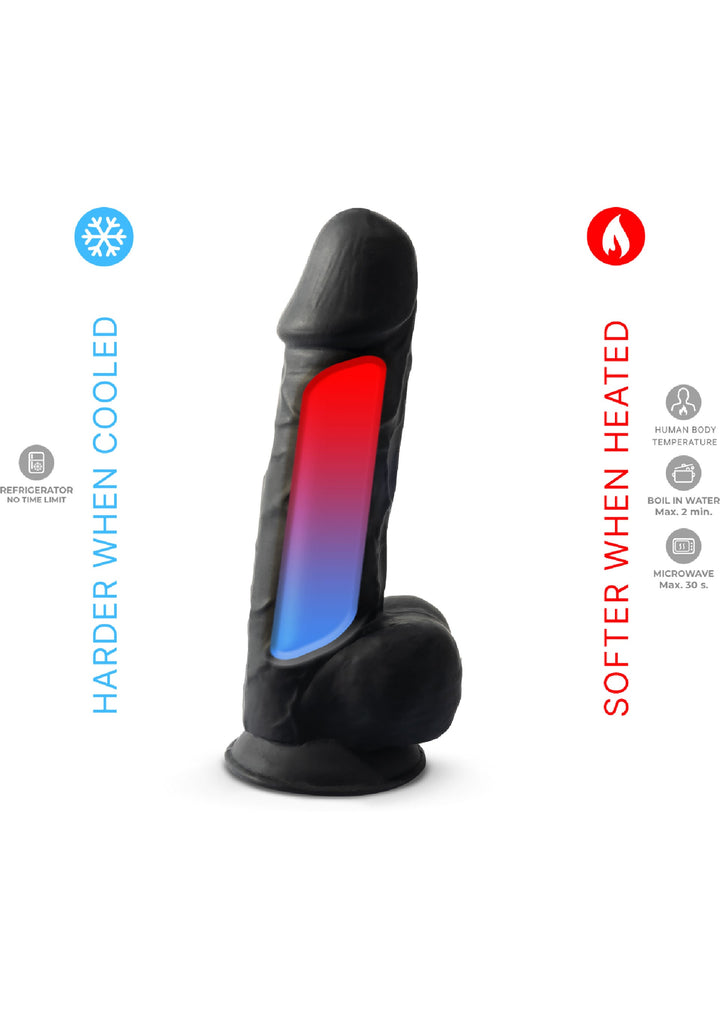 Dildo Model 8.5 inch - Zwart - afbeelding 6