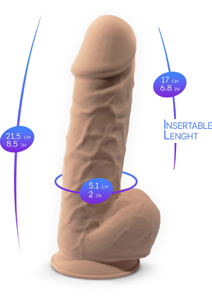 Dildo Model 8.5 inch - Huidskleur - afbeelding 20