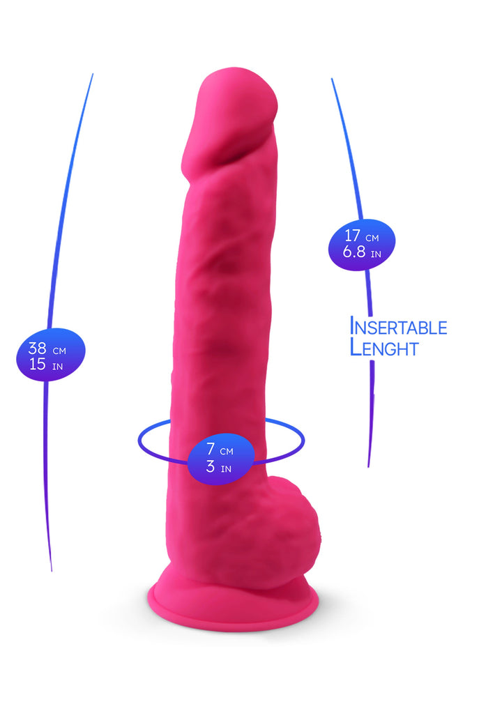 Dildo Model 15 inch - Roze - afbeelding 9