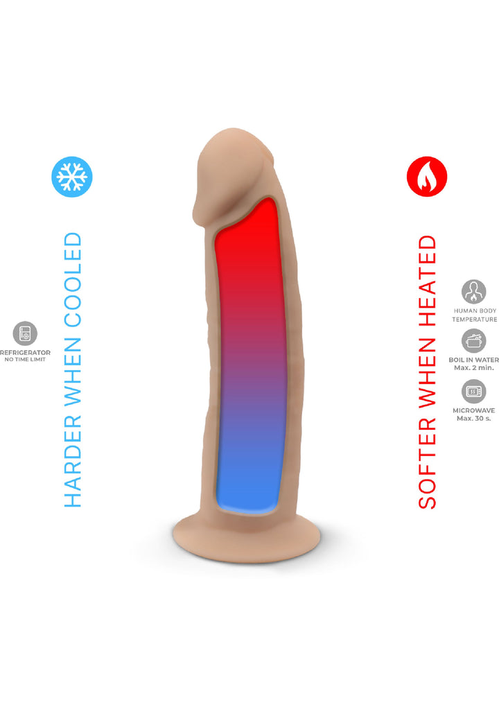 Dildo Vibrating Model 7 inch - Huidskleur - afbeelding 6