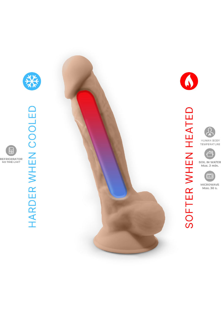 Dildo Vibrating Model 8 inch - Huidskleur - afbeelding 8