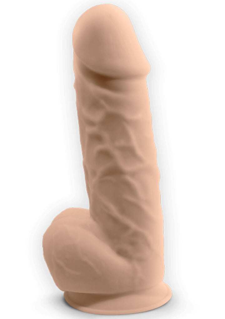 Dildo Vibrating Model 8.5 inch - Huidskleur - afbeelding 4