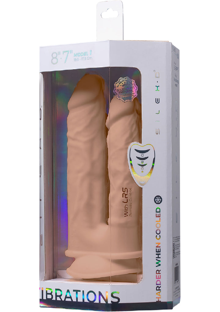 Duo Dildo Vibrating 7+8 inch - Huidskleur - afbeelding 4