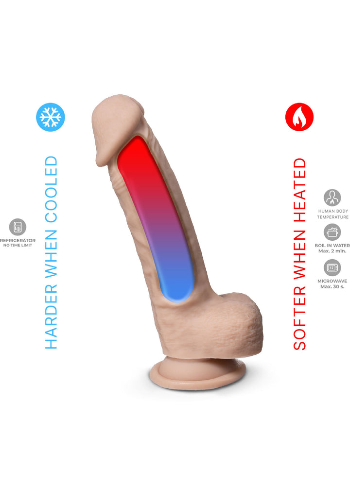 Real Skin Dildo Model 1 - 7 inch - Huidskleur - afbeelding 7