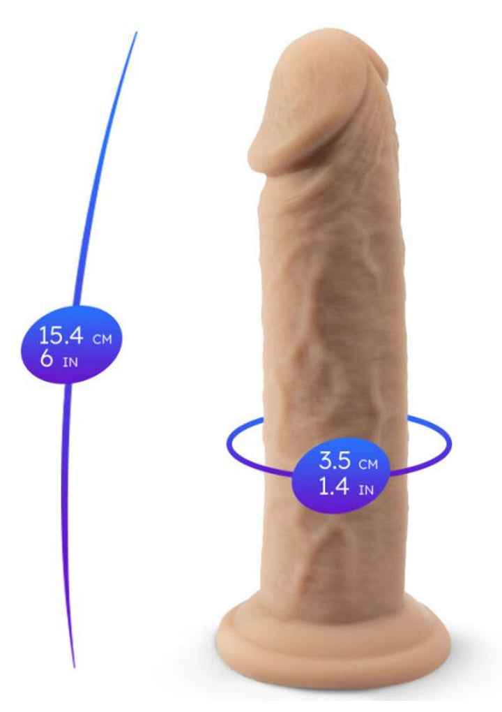 Real Skin Dildo Model 2 - 6 inch - Huidskleur - afbeelding 2