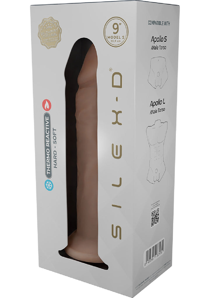 Silicone Dong Model 9 inch - Huidskleur - afbeelding 2