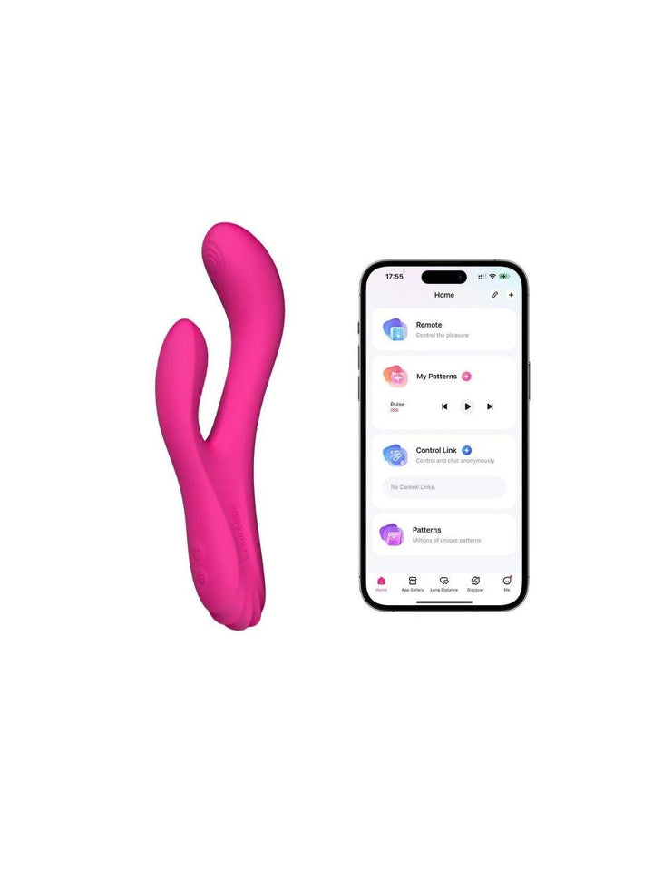Lovense Osci 3 rabbit vibrator felroze | Rabbit vibrator - Lovense | SIN&LACE