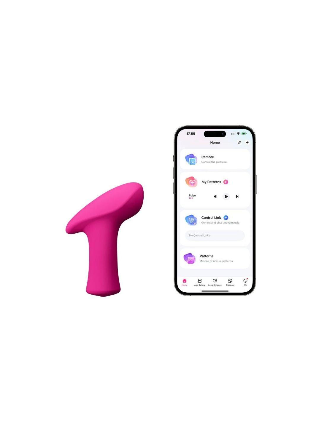 Lovense Ambi oplegvibrator felroze | Clitoris vibrator - Lovense | SIN&LACE