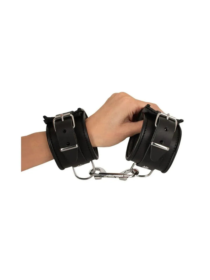 Zwart Leren Handboeien – ZADO | Handboeien - ZADO | SIN&LACE