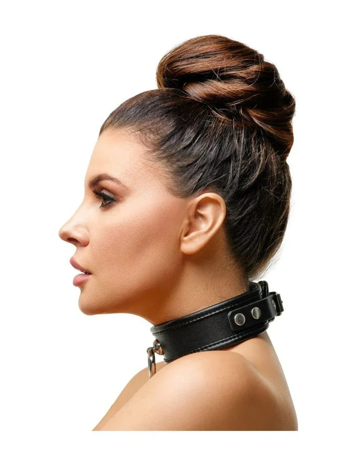 Leren Bondage Halsband - ZADO | Halsband - ZADO | SIN&LACE