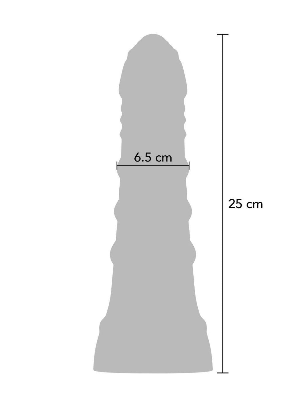 Hidden Desire Inferno Big Boys PVC Dildo Zwart | Grote dildo - Hidden Desire | SIN&LACE