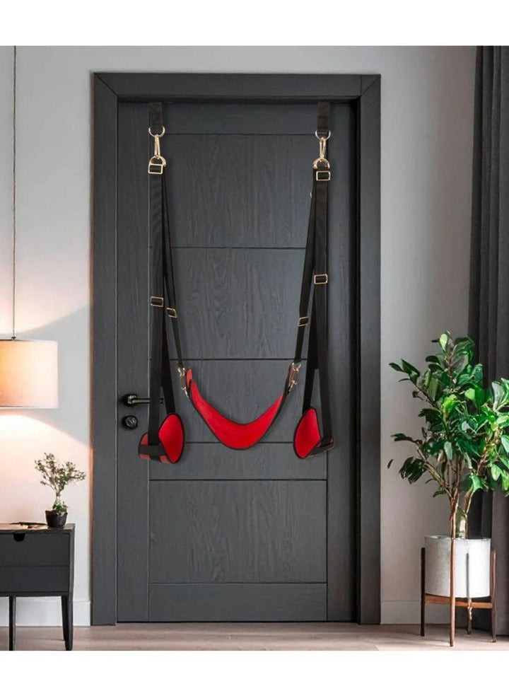 Bad Kitty deur schommel zwart/rood | seksschommel - Bad Kitty | SIN&LACE
