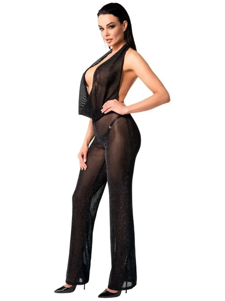 Noir Handmade Doorzichtig Uitgesneden Jumpsuit Orgia | Jumpsuit - Noir Handmade | SIN&LACE
