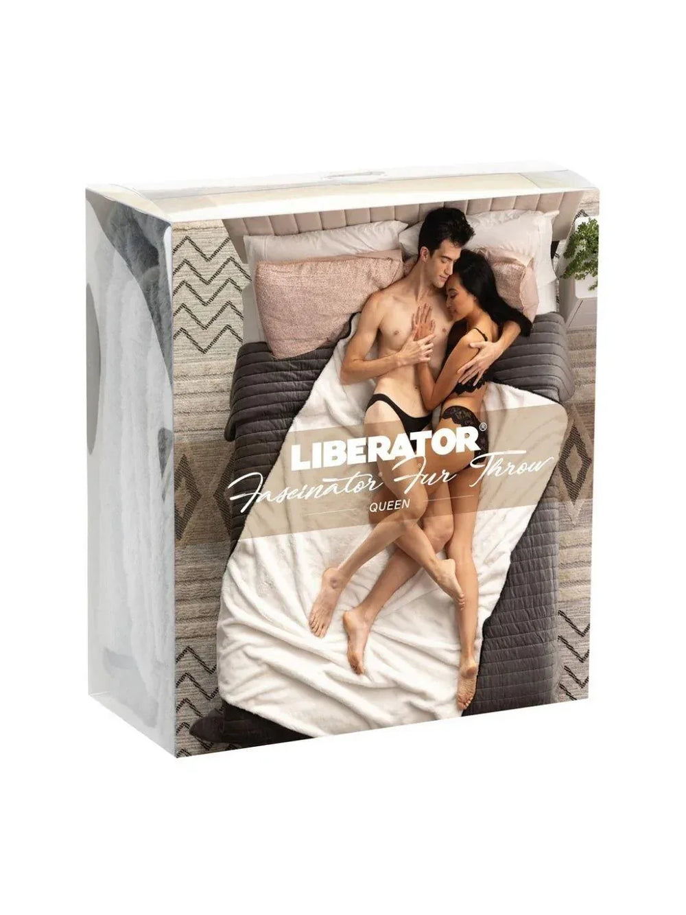 Liberator Faux Fur Fascinator grijs-zwart | Sex laken - Liberator | SIN&LACE