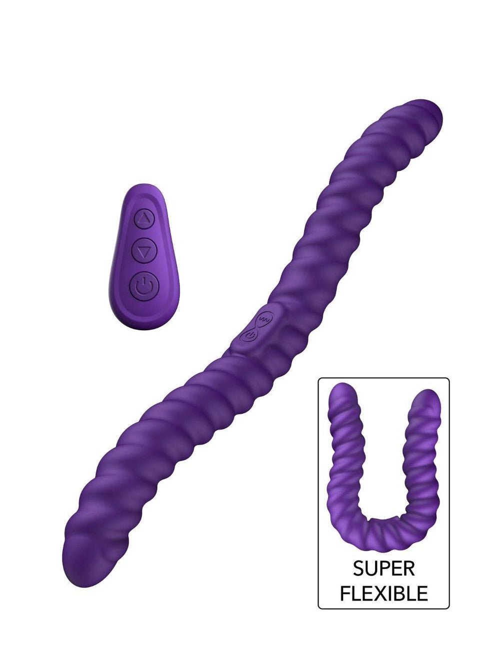 She.E.O Dubbelzijdige Flexibele Vibrator Paars | Koppel vibrator - She.E.O | SIN&LACE