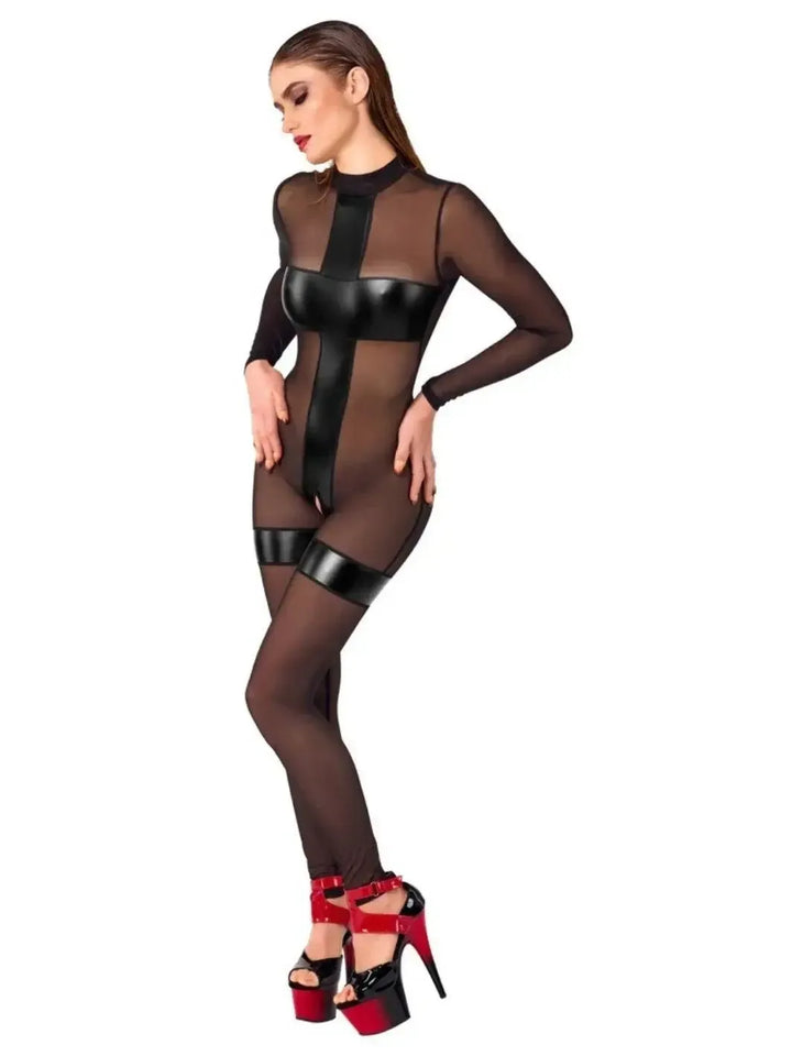 Onyx Eclipse Kruisloos Catsuit Zwart | Catsuit - Noir Handmade | SIN&LACE