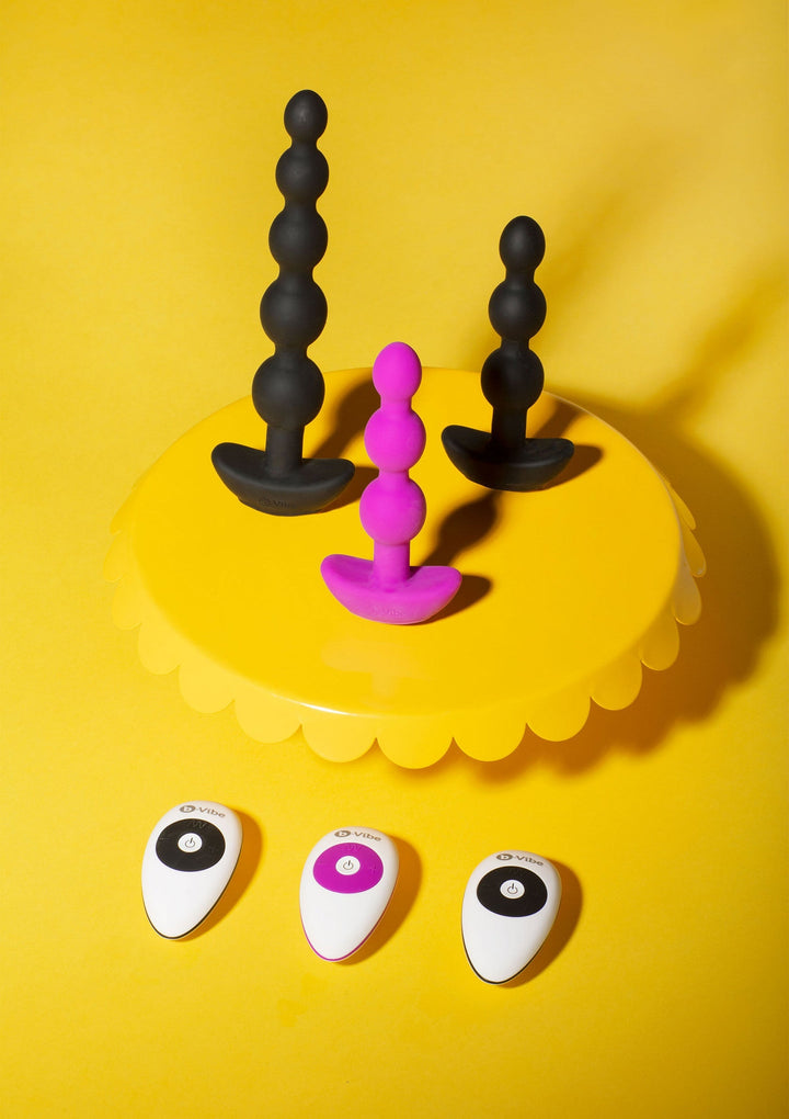 B-Vibe Triplet Anal Beads vibrerende anaalkralen