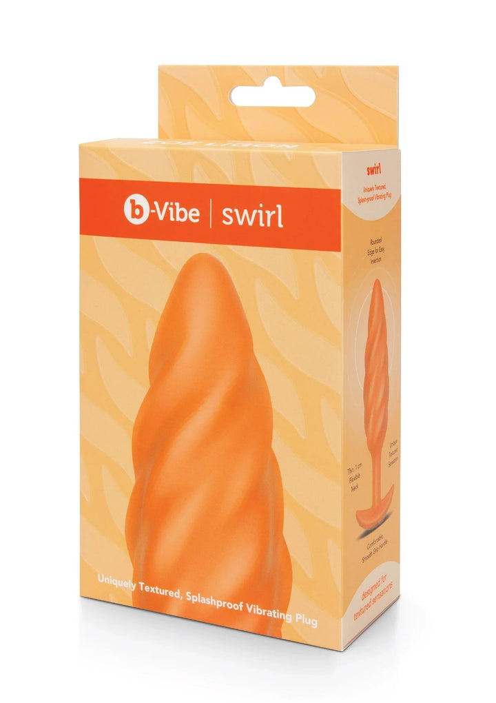 B-Vibe Swirl Texture Plug | Buttplug - B-Vibe | SIN&LACE