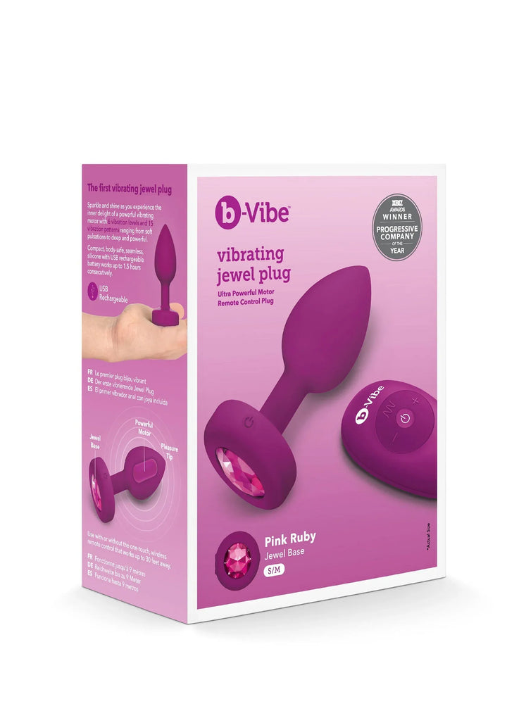 B-Vibe vibrerende juweel Plug S/M | Buttplug - B-Vibe | SIN&LACE