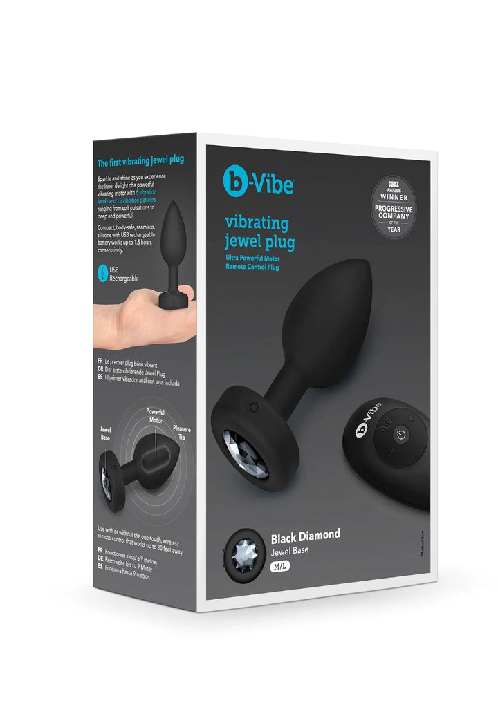 B-Vibe vibrerende juweel Plug M/L | Buttplug - B-Vibe | SIN&LACE