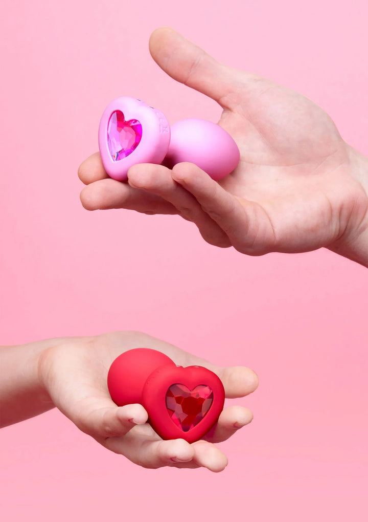 B-Vibe vibrerende Heart Plug S/M | Buttplug - B-Vibe | SIN&LACE