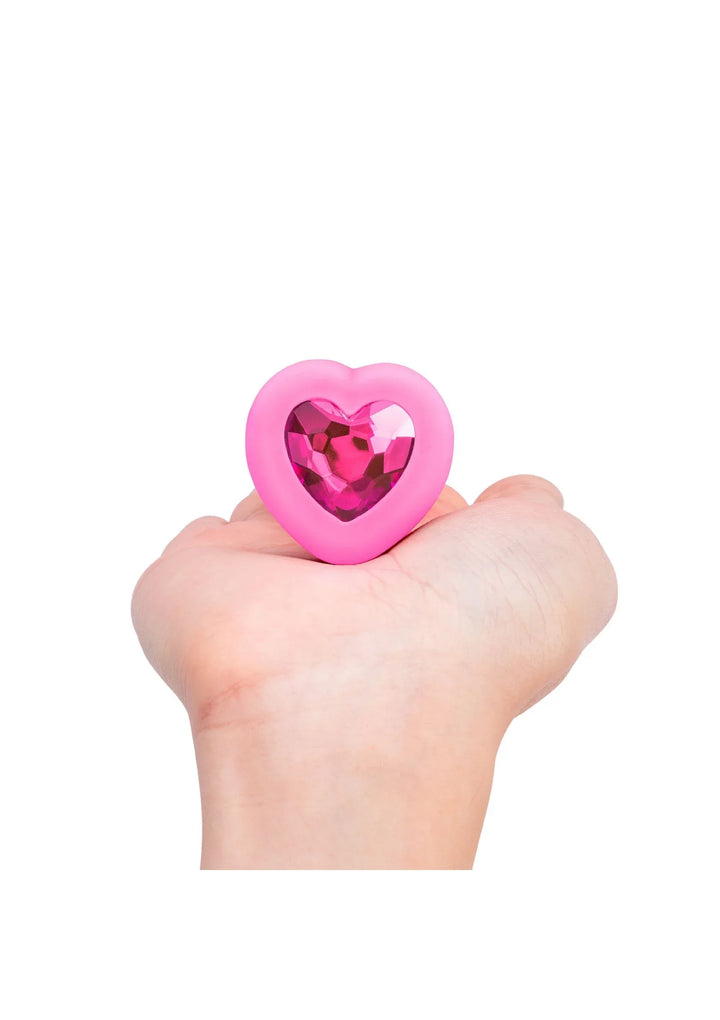 B-Vibe vibrerende Heart Plug S/M | Buttplug - B-Vibe | SIN&LACE