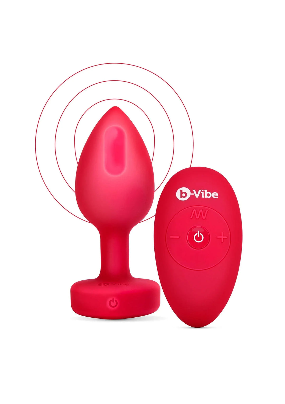 B-Vibe vibrerende Heart Plug M/L | Buttplug - B-Vibe | SIN&LACE