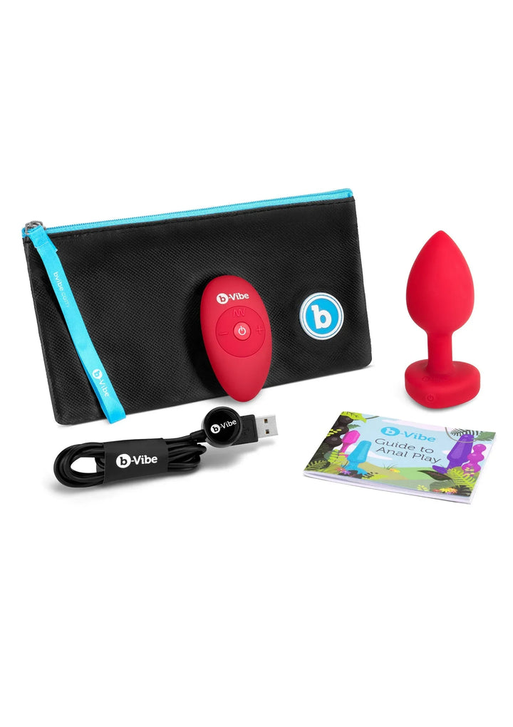B-Vibe vibrerende Heart Plug M/L | Buttplug - B-Vibe | SIN&LACE