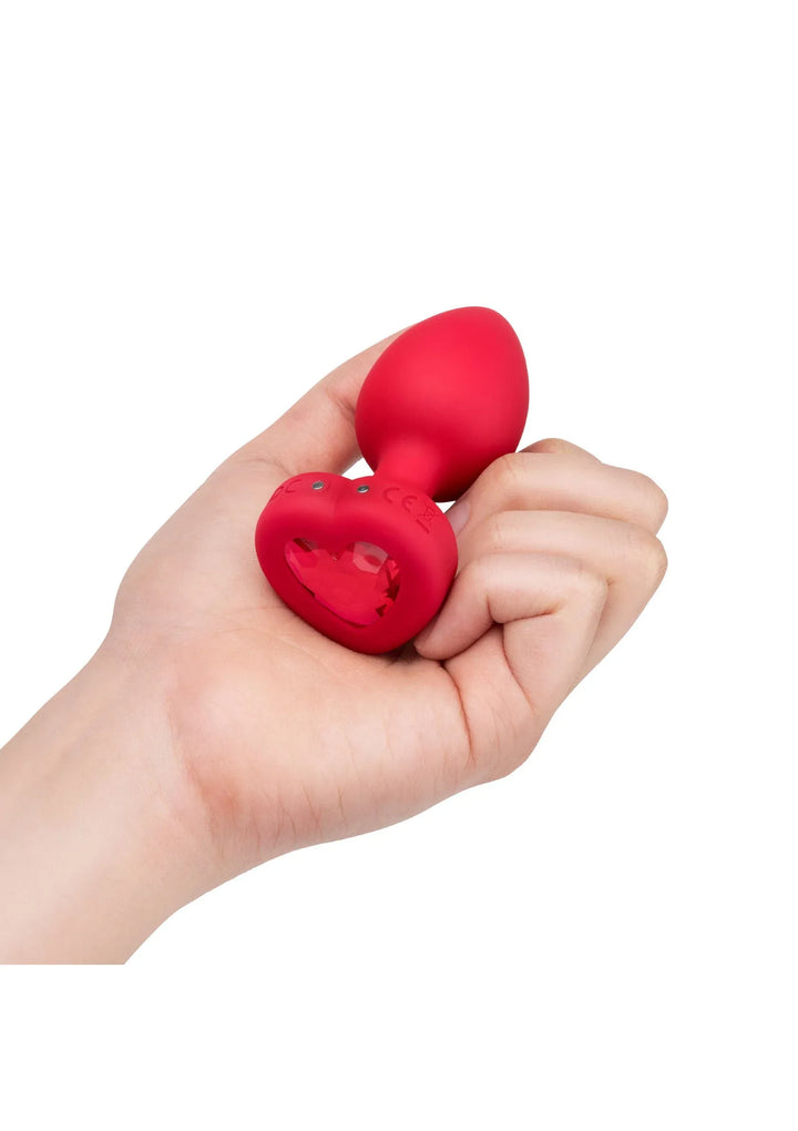 B-Vibe vibrerende Heart Plug M/L | Buttplug - B-Vibe | SIN&LACE