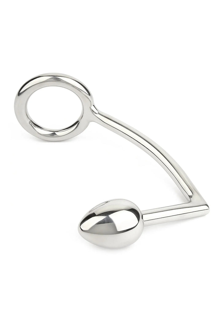 Ass Hitch Egg 30 mm / Cockring 40 mm | Cockring - Mr. Steel | SIN&LACE