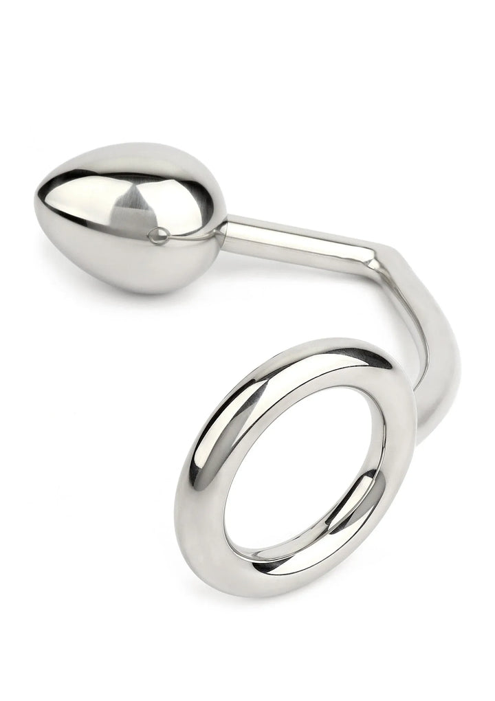 Ass Hitch Egg 40 mm / Cockring 40 mm | Cockring - Mr. Steel | SIN&LACE