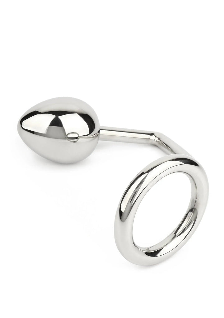 Ass Hitch Egg 45 mm / Cockring 45 mm | Cockring - Mr. Steel | SIN&LACE